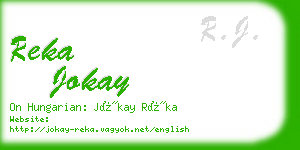 reka jokay business card